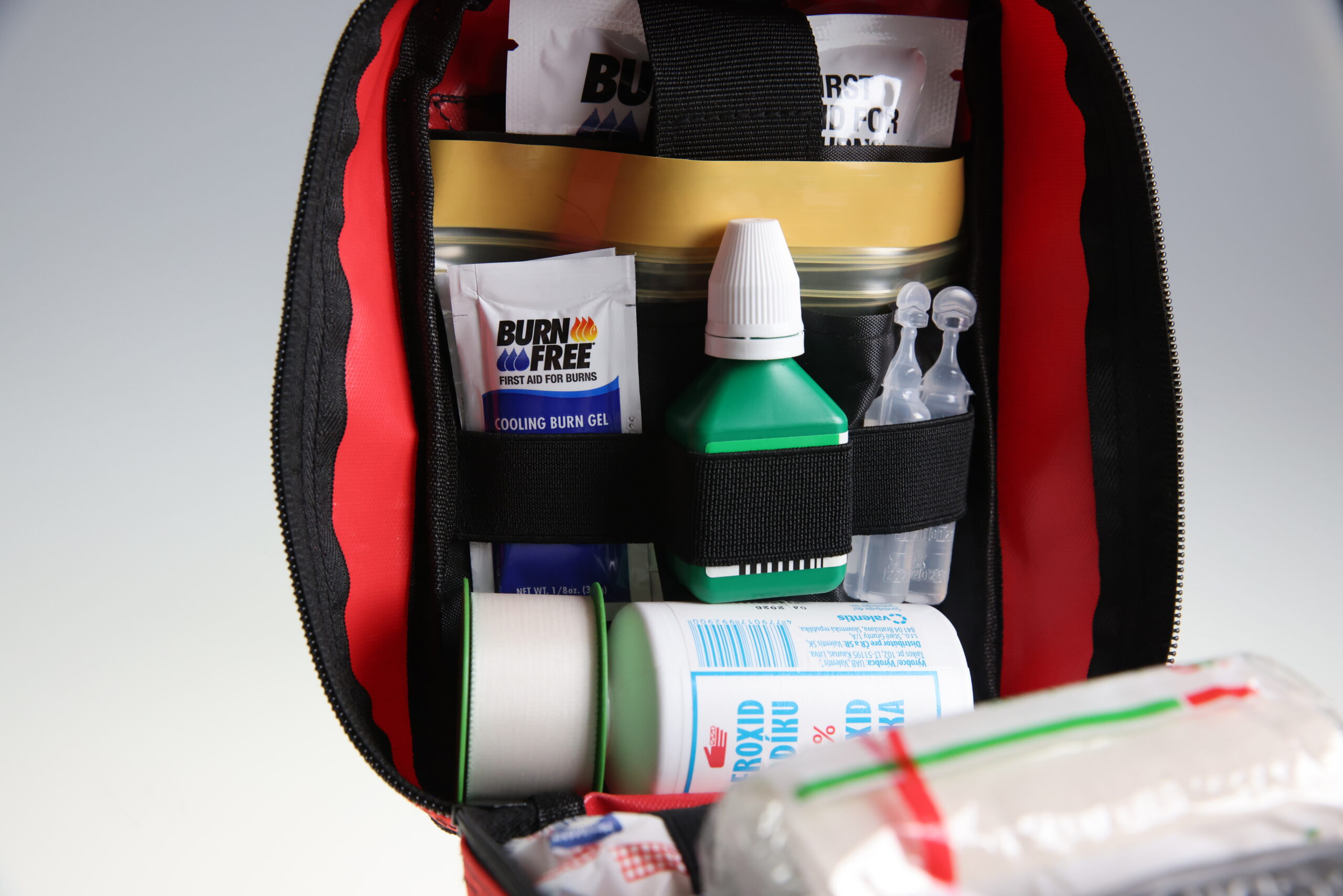 Obsah lékárničky - detail